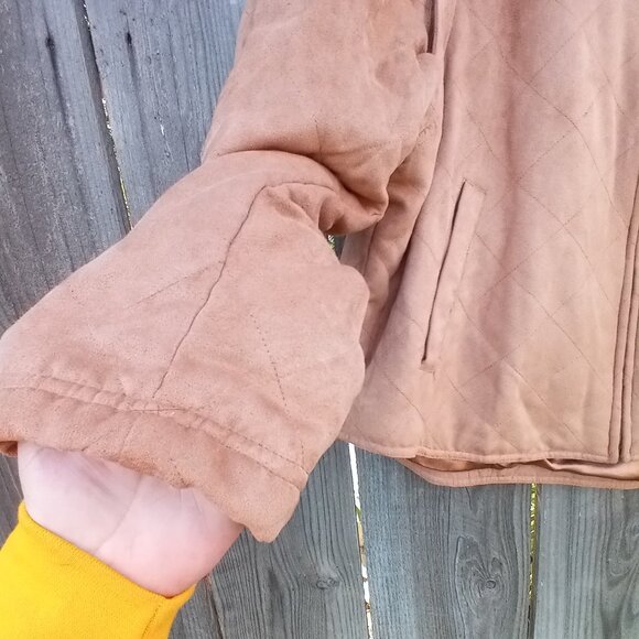 LAKE MATLEY JACKET/ VEST MENS SIZE XL BROWN ZIP REMOVABLE SLEEVE POCKETS - Picture 5 of 15